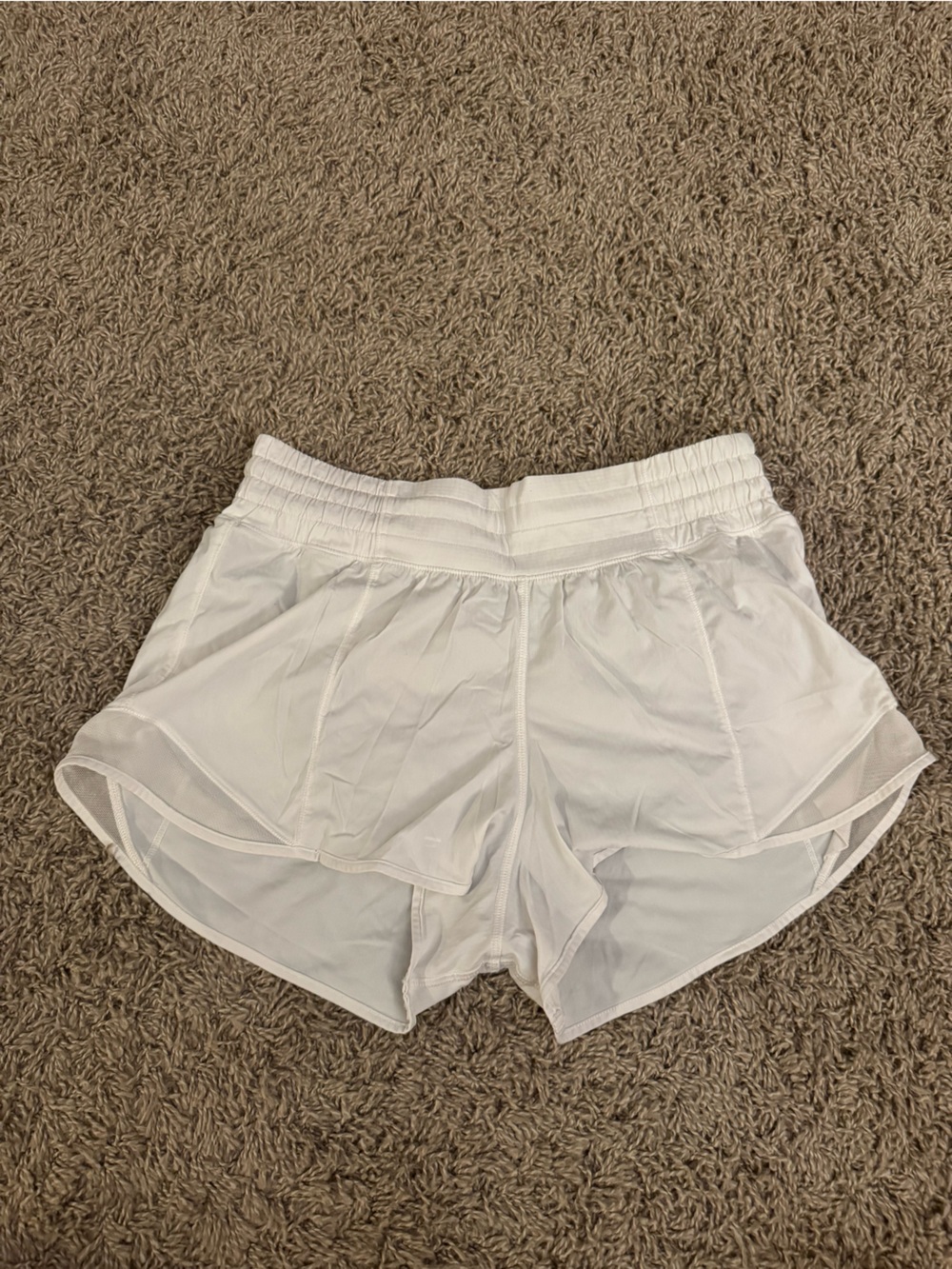 lululemon athletica White Women's Running Split Hem Crop Shorts